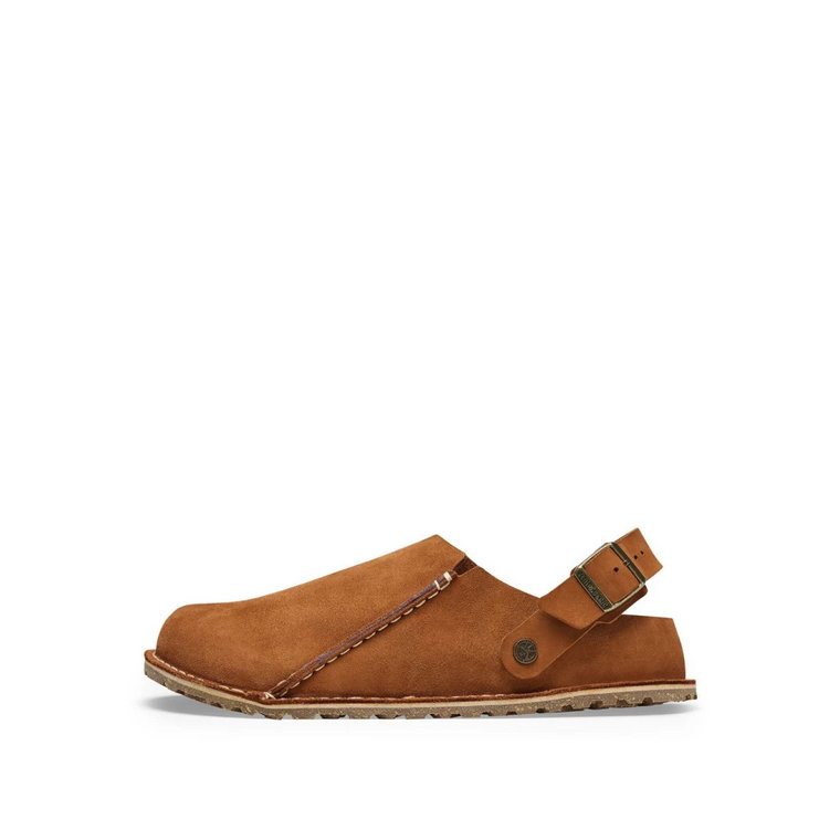 Brązowe Sandały z Anatomiczną Podeszwą z Korka/Lateksu Birkenstock