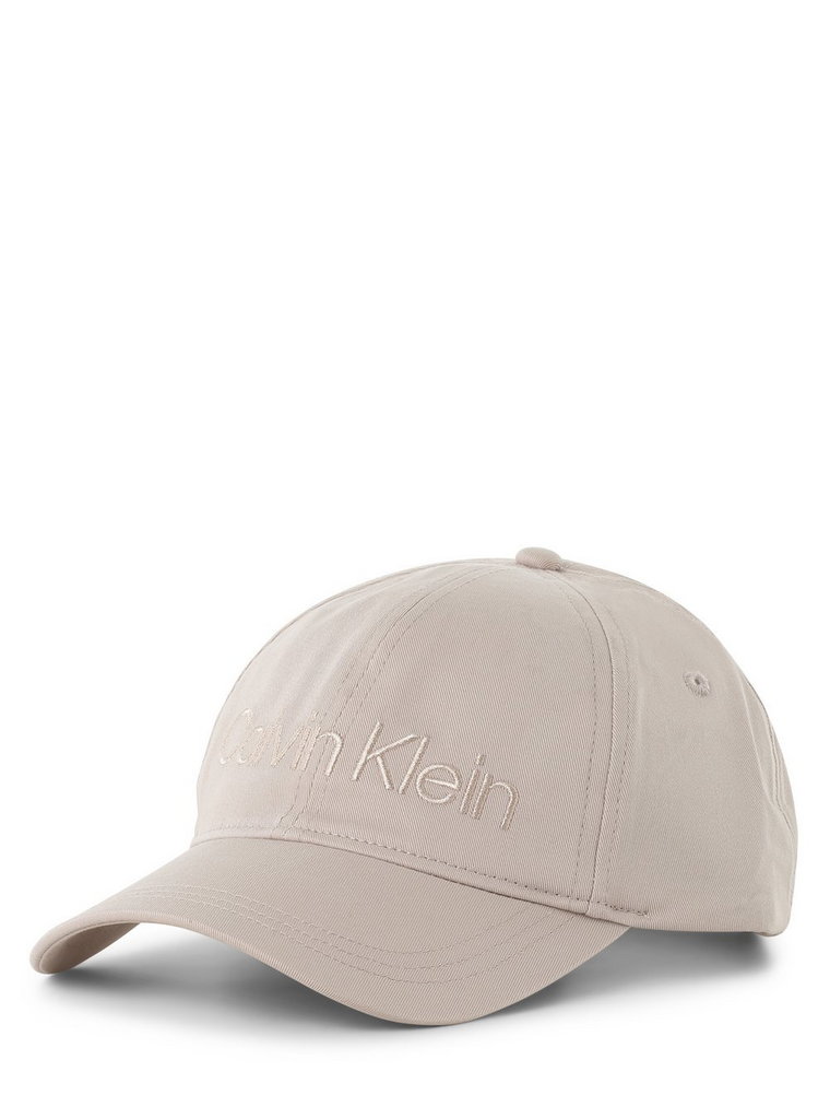 Calvin Klein - Damska czapka z daszkiem, beżowy|różowy