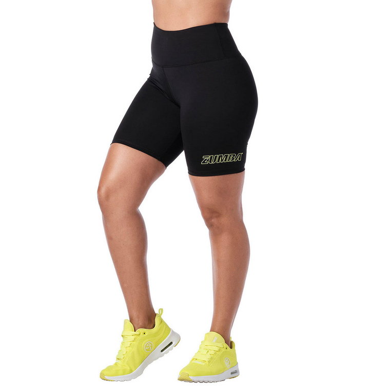 Bikery fitness damskie Zumba Wear Essential z wysokim stanem