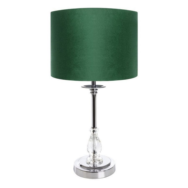 Lampa Dekoracyjna Monik 30X30X53 Ciemnozielona + Złota