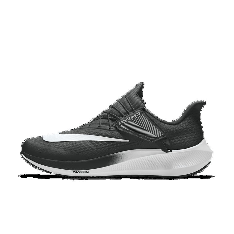 Męskie personalizowane buty do biegania po asfalcie z systemem łatwego wkładania i zdejmowania Nike Pegasus FlyEase By You - Czerń