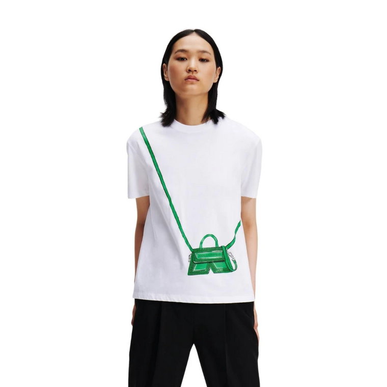 Podstawowy T-shirt z okrągłym dekoltem Karl Lagerfeld
