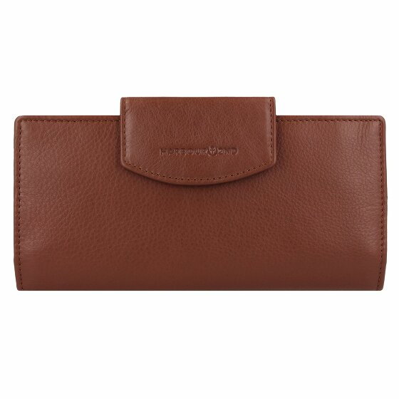 Harbour 2nd Just Pure Ulla Portfel Ochrona RFID Skórzany 20 cm charming cognac