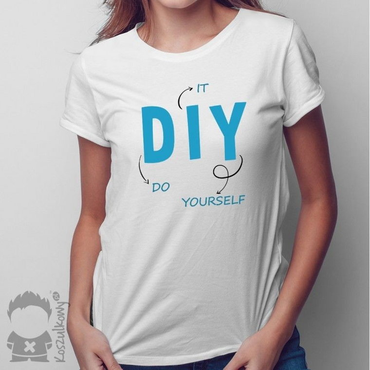 Do it yourself - damska koszulka z nadrukiem