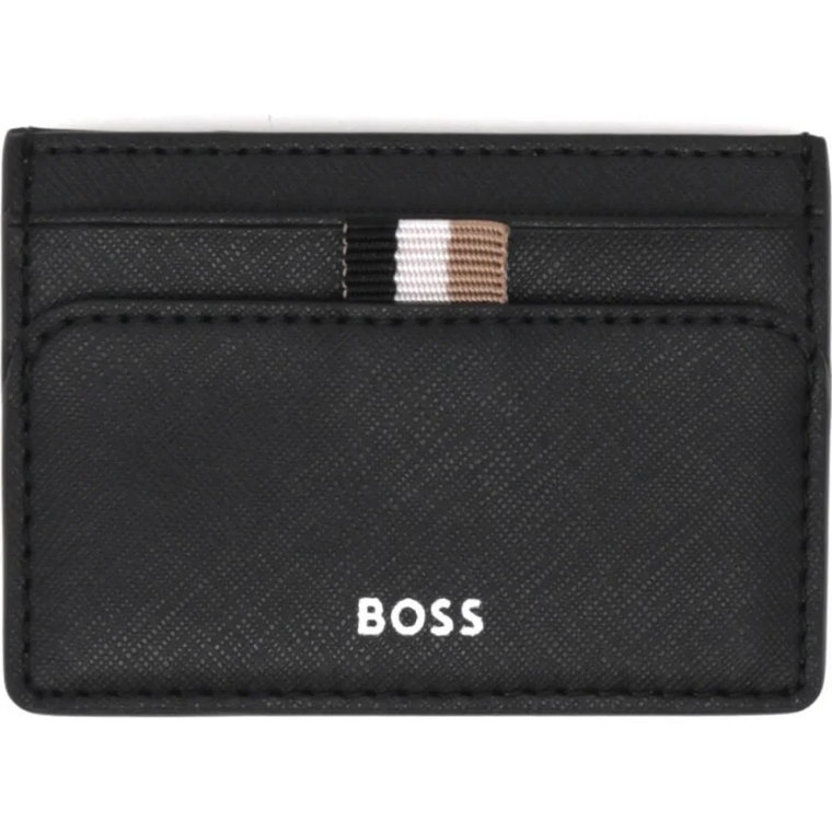 BOSS BLACK Skórzane etui na karty Zair_Money clip