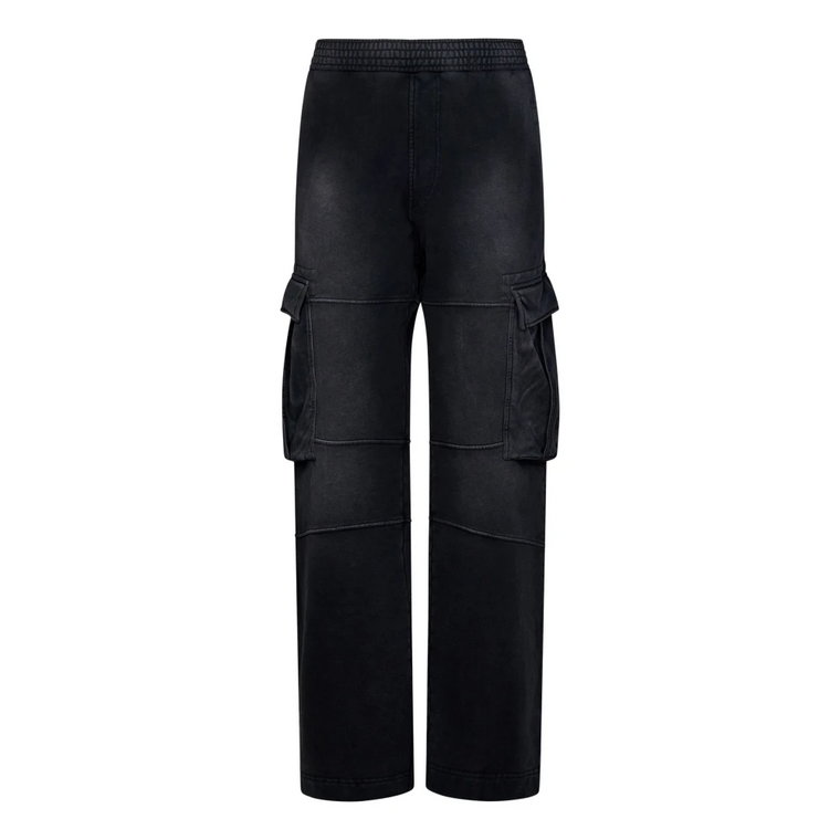 Czarne Spodnie ze Stylem Givenchy