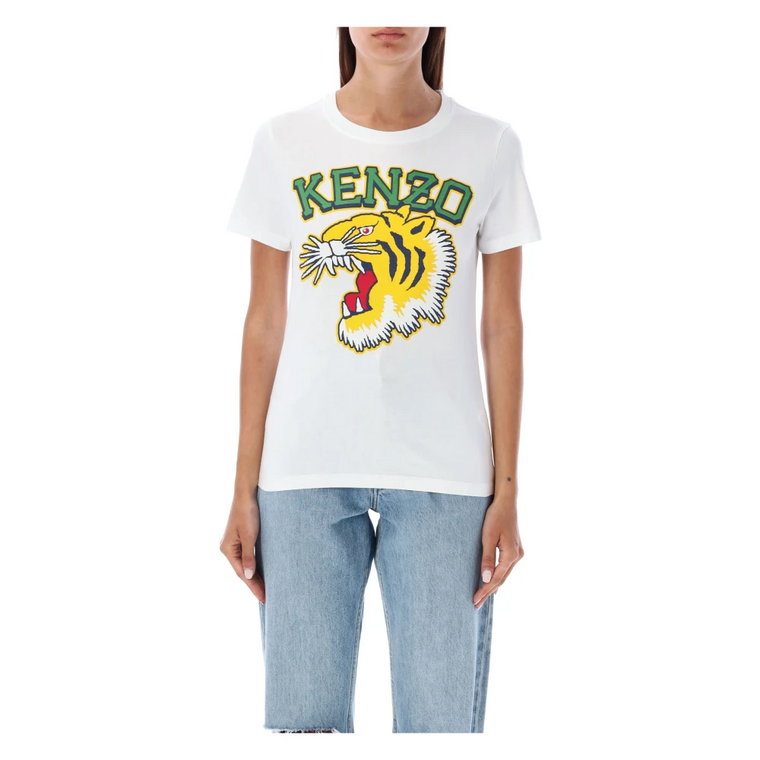 Off White Tiger Print T-Shirt Kenzo