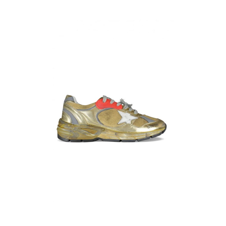 Distressed Gold Dad-Star Sneakers Golden Goose
