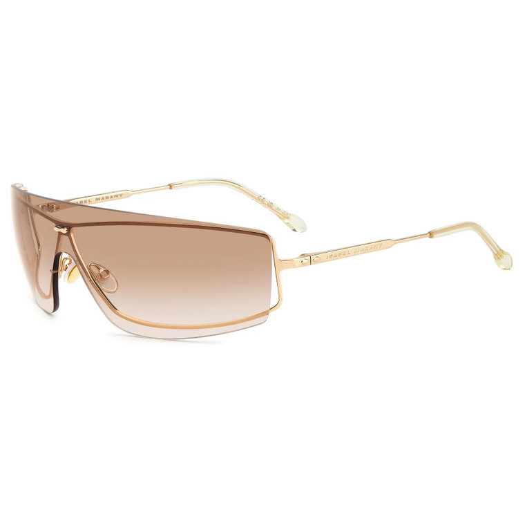 Złote okulary przeciwsłoneczne Isabel Marant