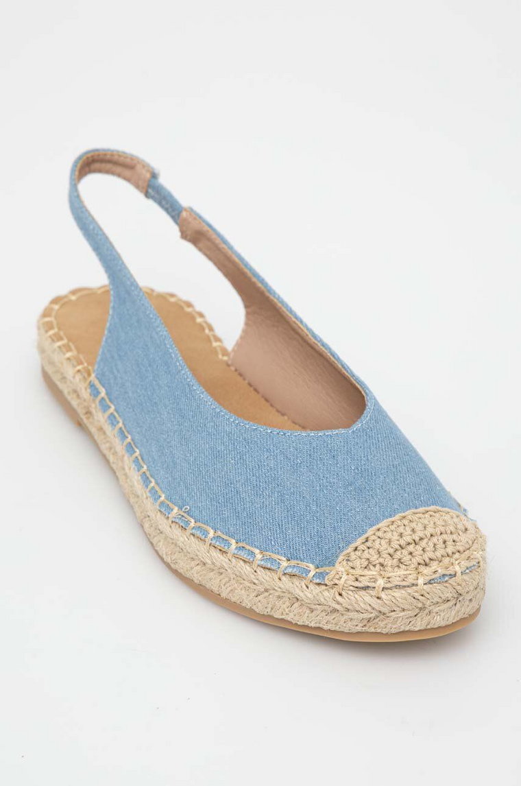 Answear Lab espadryle kolor niebieski