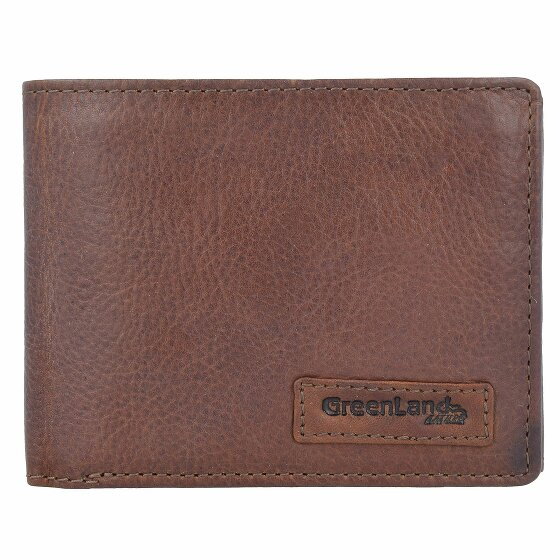 Greenland Nature Soft & Safe Wallet RFID Leather 12 cm braun