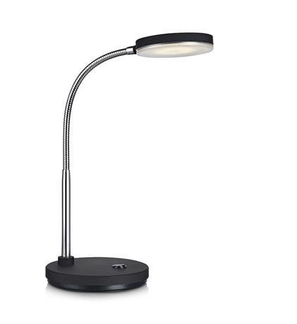 Lampka biurkowa MARKSLOJD Flex, czarna, 5W, 14x40 cm