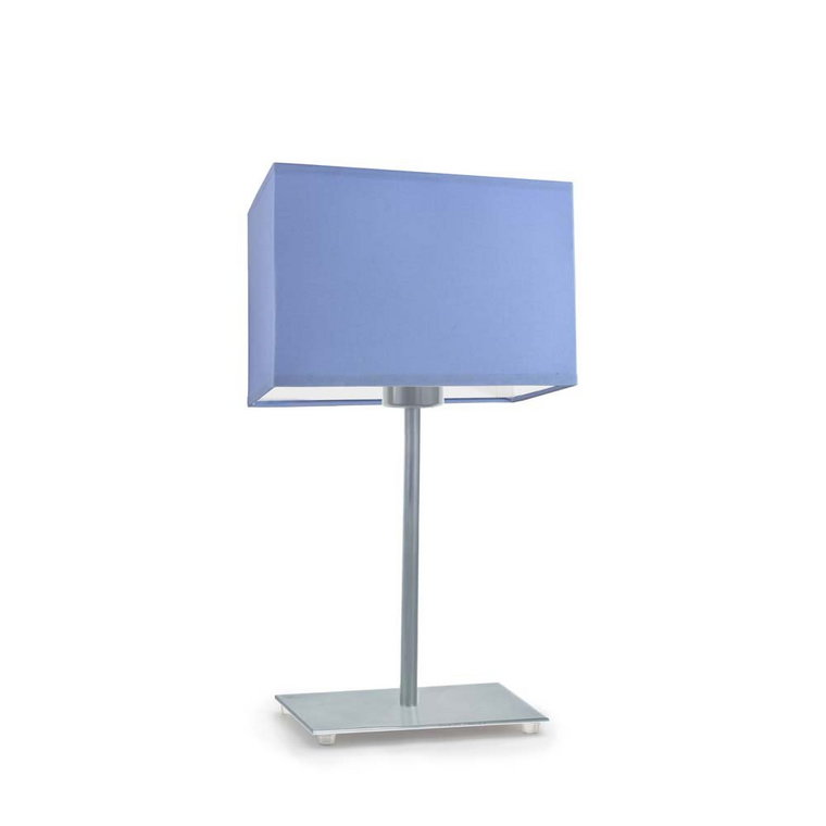Lampka nocna LYSNE Amalfi, 60 W, E27, niebieska/srebrna, 40x20 cm