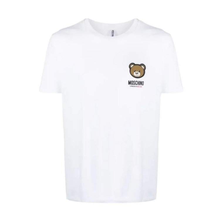 Biała kolekcja T-shirtów i Polo Love Moschino
