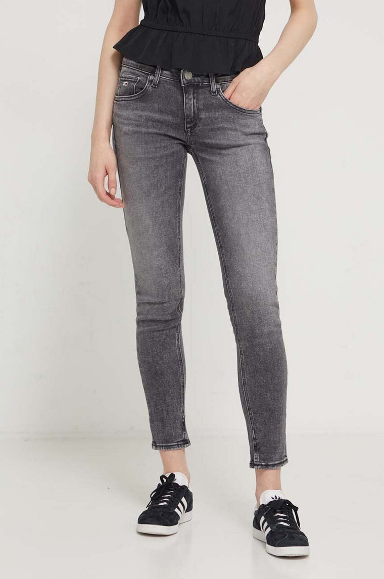Tommy Jeans jeansy Scarlett damskie kolor szary