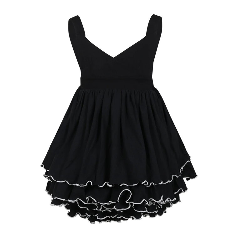 Elegancka Czarna Sukienka z Organicznej Bawełny Infantium Victoria