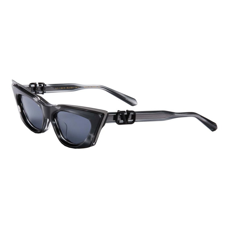 Okulary przeciwsłoneczne Goldcut - Czarny Swirl Rhodium Valentino