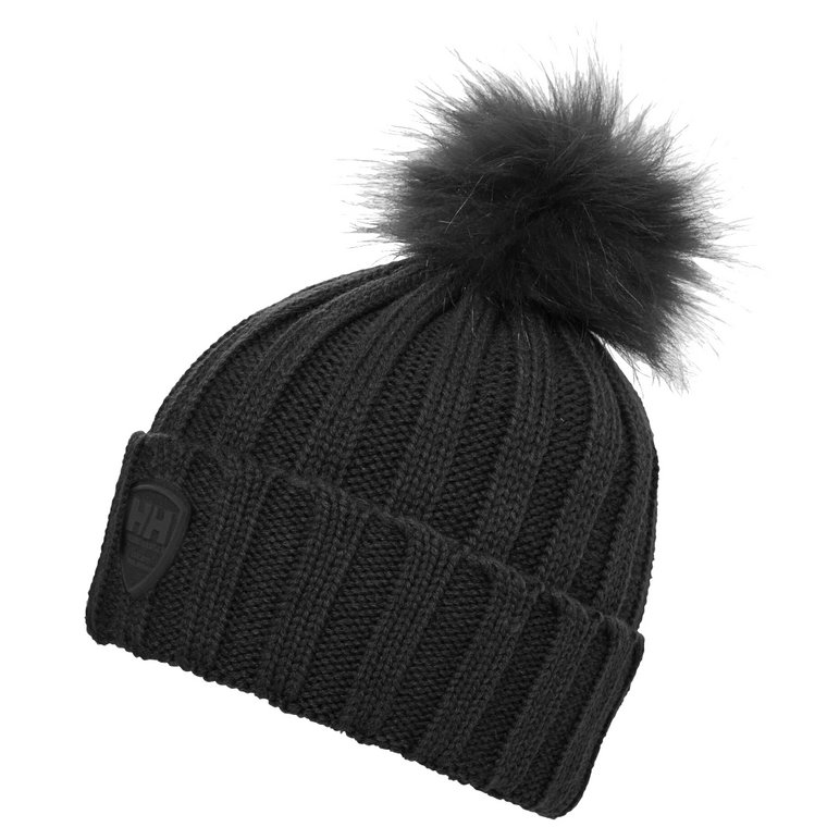 Helly Hansen W Limelight Beanie 67156-990, Damskie, Czarne, czapki, akryl, rozmiar: One size