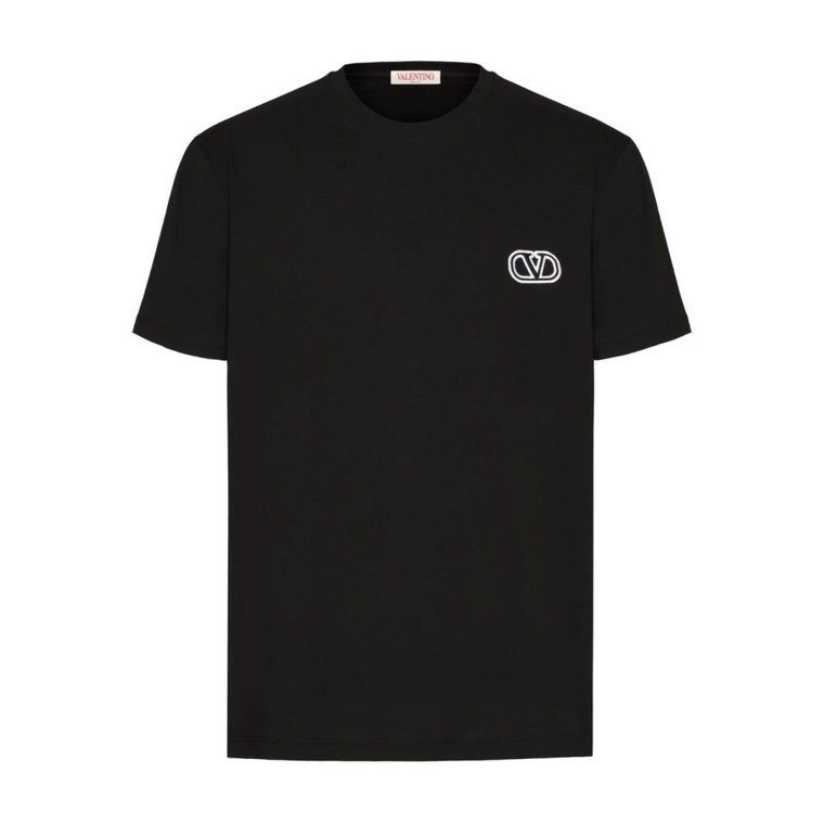 Czarne T-shirty i Pola dla Mężczyzn Valentino Garavani