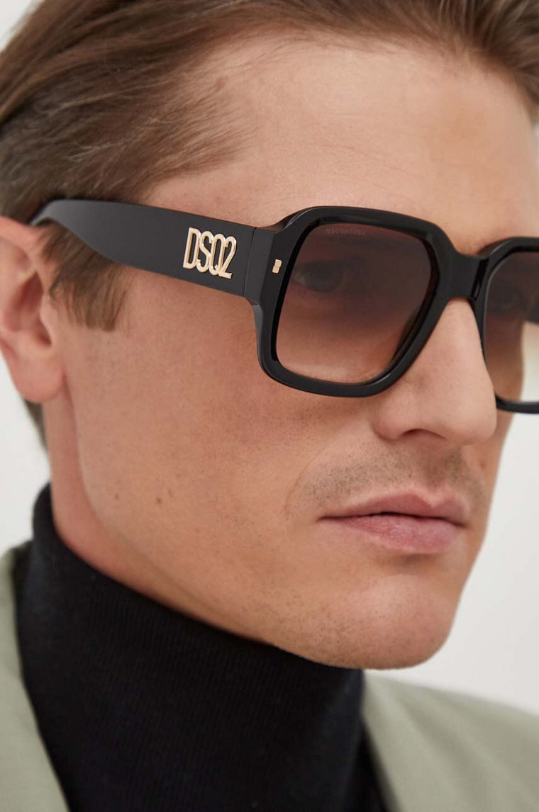 DSQUARED2 okulary przeciwsłoneczne męskie kolor brązowy D2 0106/S