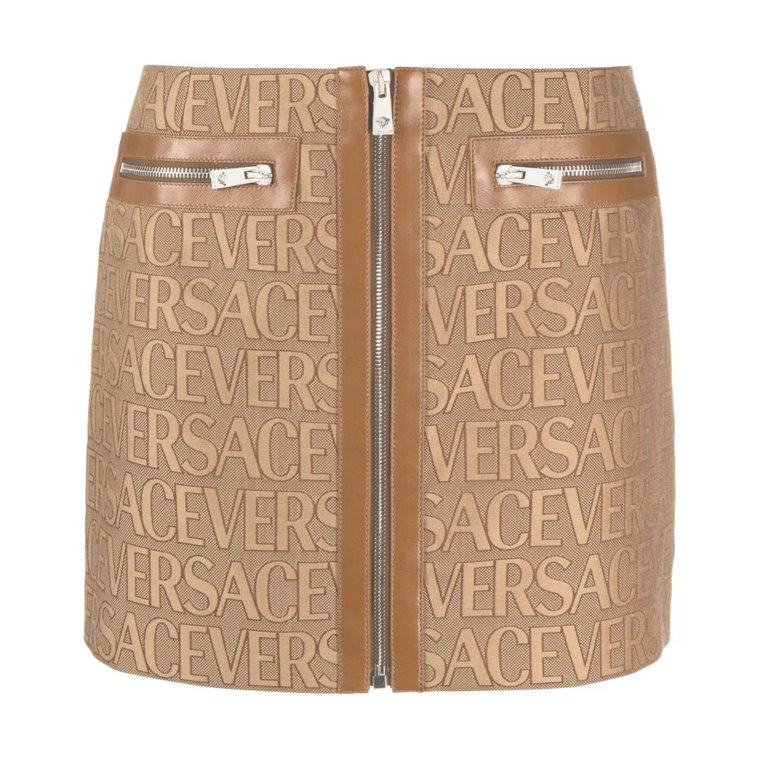 Brązowe Spódnice dla Kobiet Aw23 Versace