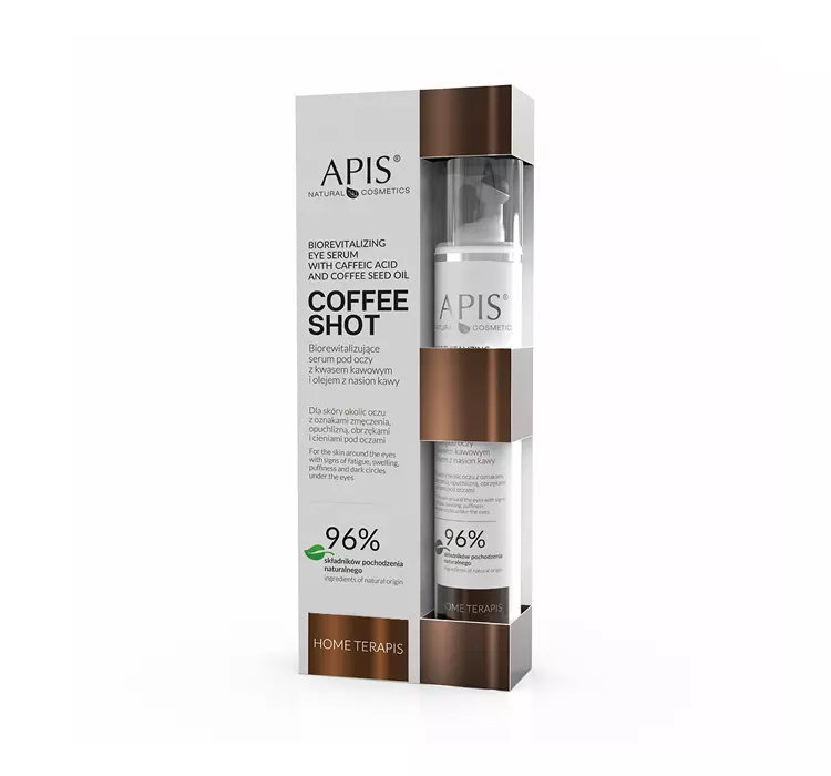 APIS PROFESSIONAL COFFEE SHOT BIOREWITALIZUJĄCE SERUM POD OCZY 10ML