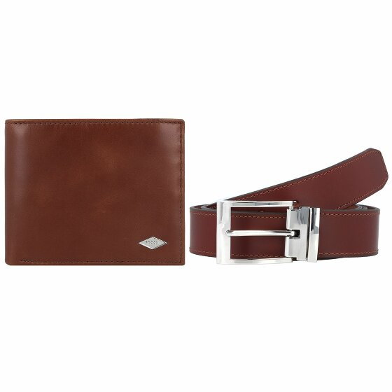 Fossil Ryan Wallet Gift Box RFID Leather 2szt. cognac