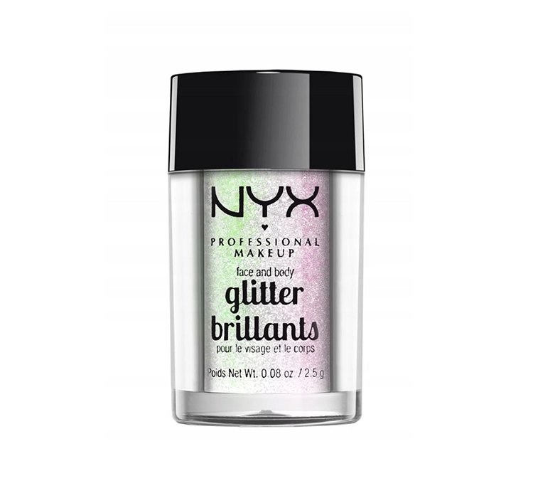 NYX PROFESSIONAL MAKEUP GLITTER BRILLANTS BROKAT DO TWARZY I CIAŁA 07 ICE 2,5G