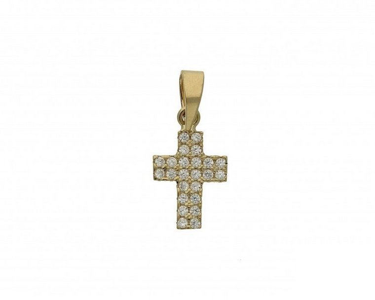 Krzyżyk damski złoty numer OS 18-4055-CR