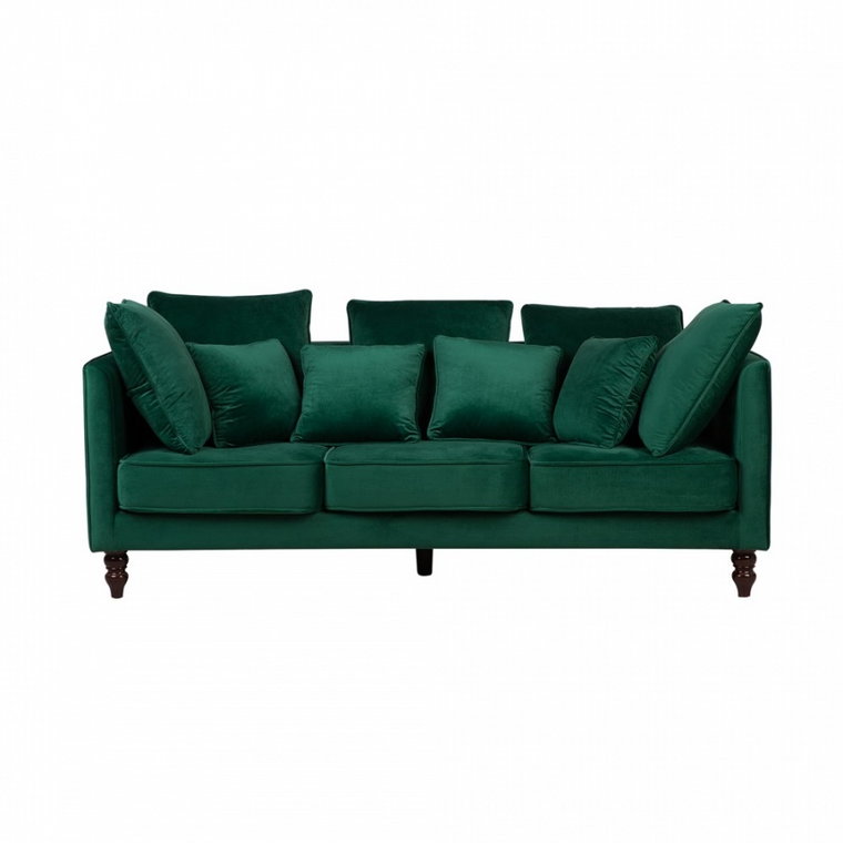Sofa 3-osobowa welurowa zielona FENSTAD kod: 4251682209762
