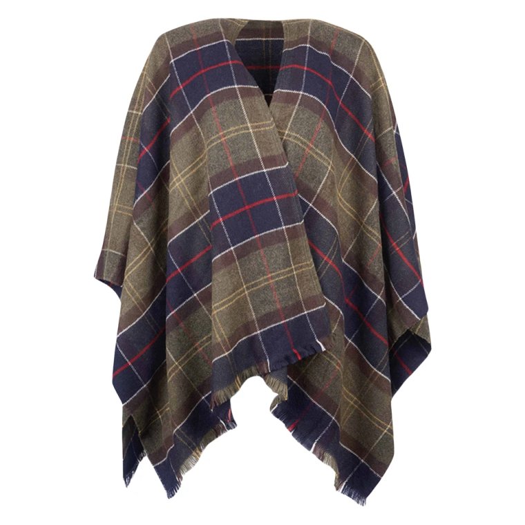 Tartan Serape Cape Barbour