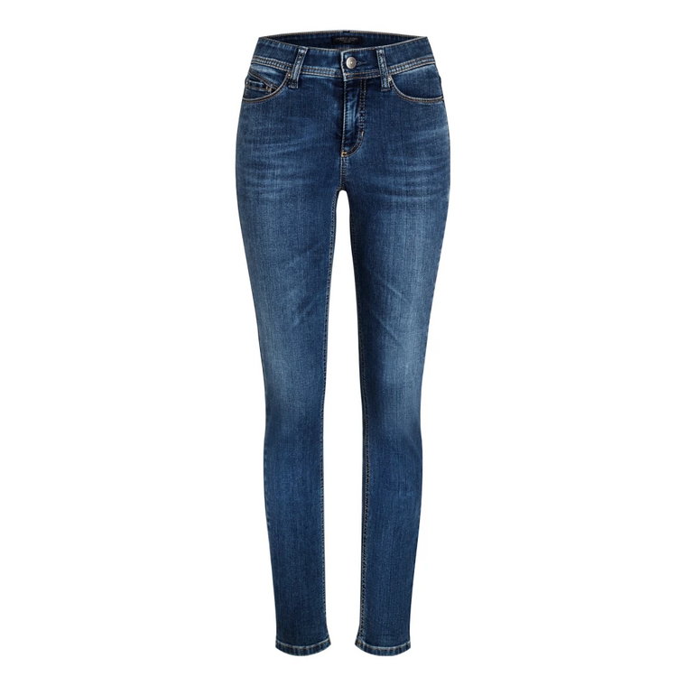 Sophisticated Dark Used Jeans - Wysoki Stan, Slim Fit Cambio