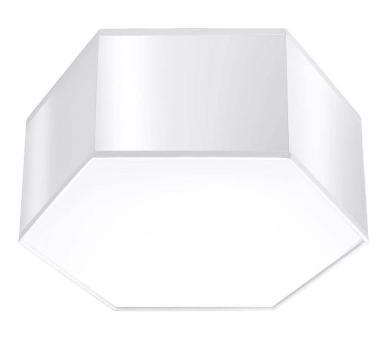 Biały plafon geometryczny 13,5 cm - S748-Kalma
