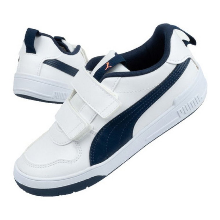 Buty Puma Multiflex Jr 380740 07 białe granatowe