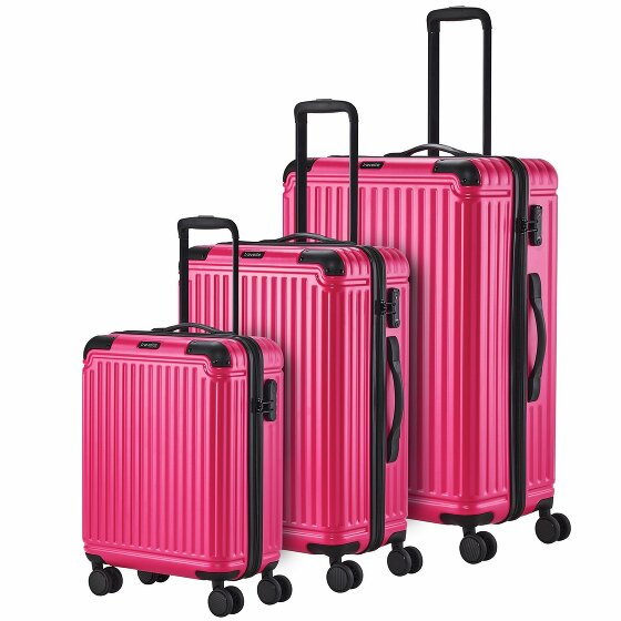 Travelite Cruise 4-Wheel Suitcase Set 3szt. pink