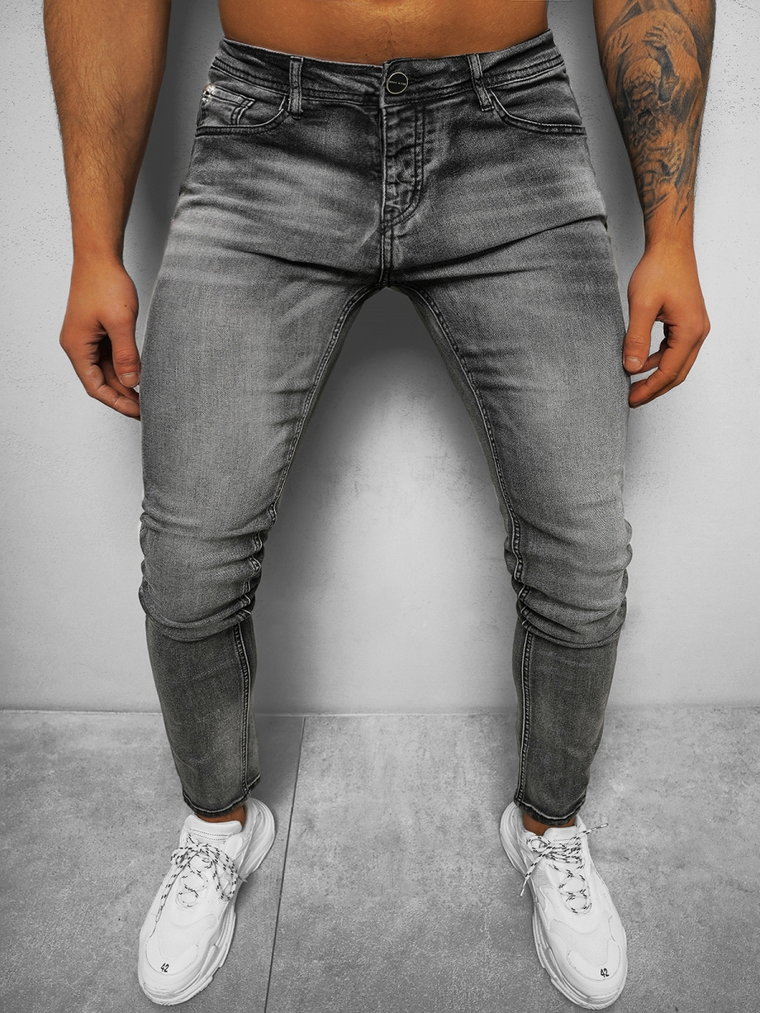 Spodnie jeansowe męskie szare OZONEE NB/MP0019G