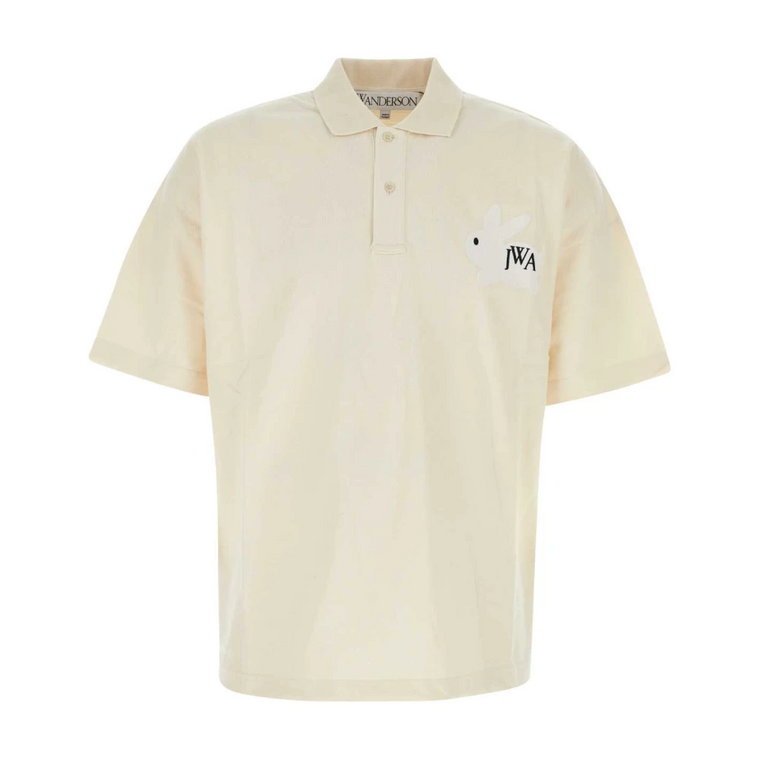 Ivory Piquet Polo Shirt JW Anderson