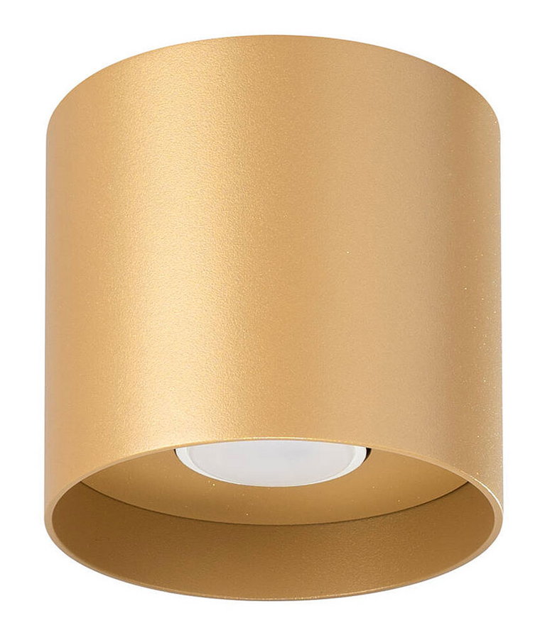 Złoty mały okrągły plafon tuba - A405-Fens