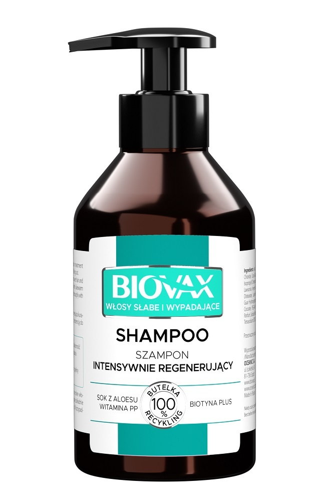 Biovax - szampon do włosów słabe i wypadające (aloe vera) 200ml