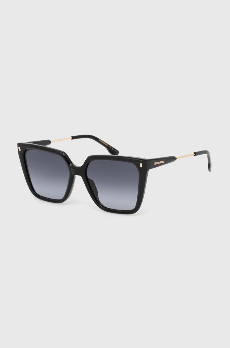 DSQUARED2 okulary przeciwsłoneczne damskie kolor czarny D2 0135/S