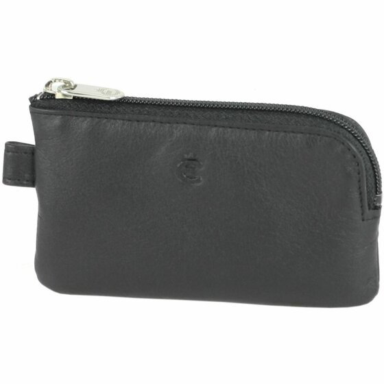 Esquire Logo Key Case Leather 10,5 cm schwarz