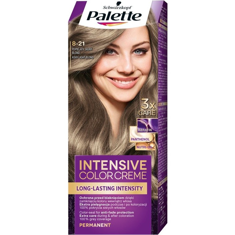 Palette Intensive Color Creme farba do włosów w Kremie 8-21 popielaty jasny blond