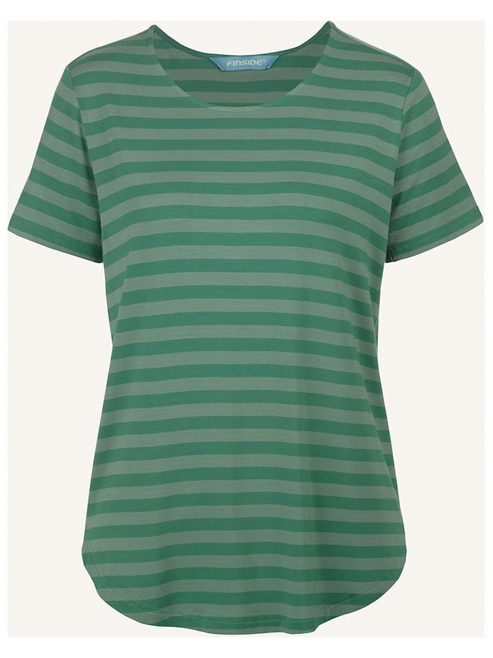 finside Koszulka "Mekkoli" w kolorze zielonym