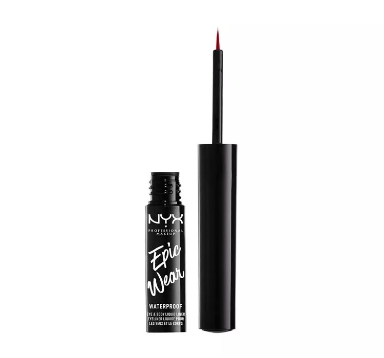 NYX PROFESSIONAL MAKEUP EPIC WEAR EYE & BODY WODOODPORNY EYELINER W PŁYNIE RED 3,5ML