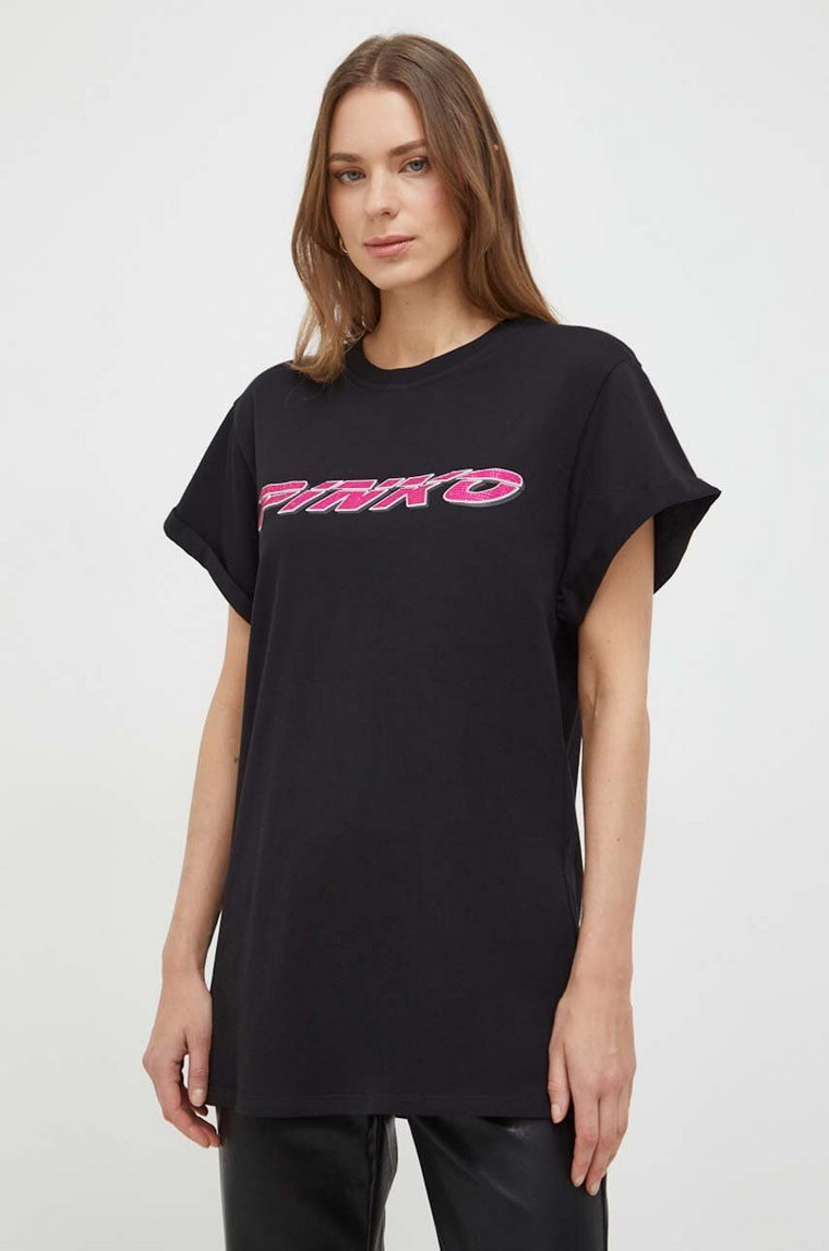 Pinko t-shirt damski kolor czarny 103138.A1P7