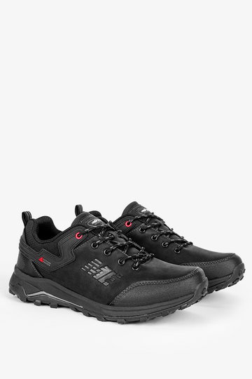 Czarne buty trekkingowe sznurowane Badoxx MXC8200/G