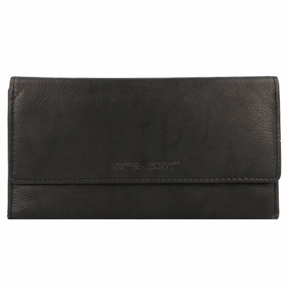 Greenburry Basic Wallet RFID Leather 19 cm black