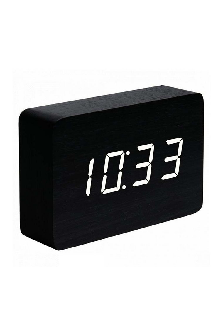 Gingko Design zegar stojący Brick Black Click Clock