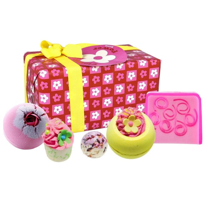 Bomb Cosmetics Flower Power Gift Pack zestaw upominkowy do kąpieli 5szt