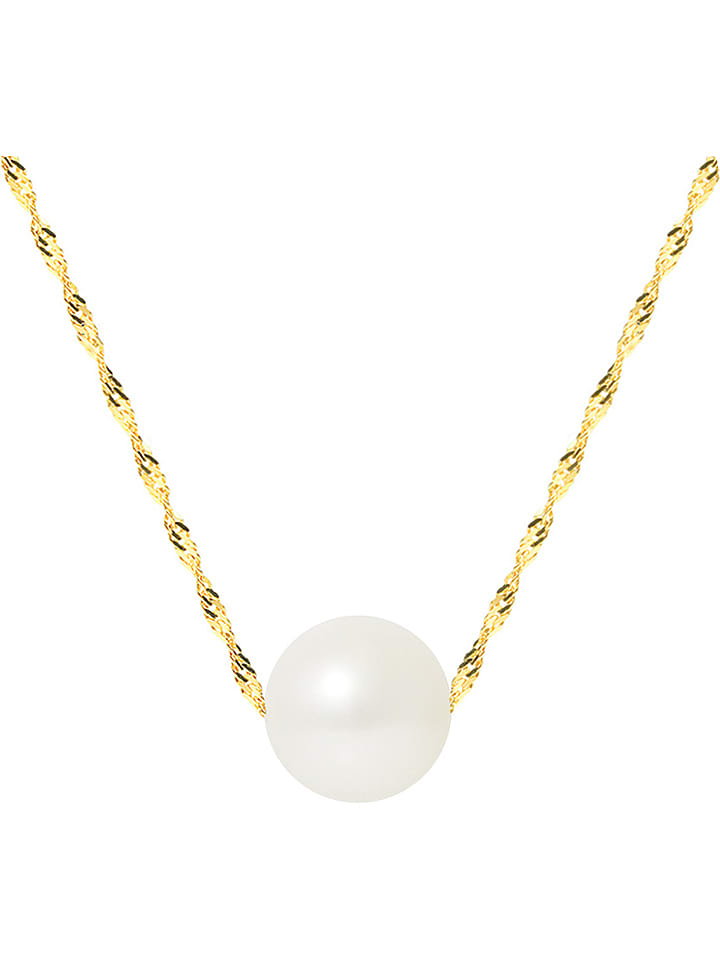 Mitzuko Złoty naszyjnik z perłą - dł. 42 cm